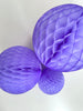 Mist paper honeycomb ball | Light Lavender Paper pom pom | violet party decor - Decopompoms