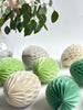 Paper Easter egg decoration | Muted pastel colour Honeycomb paper eggs | Tissue paper eggs | Decopompoms