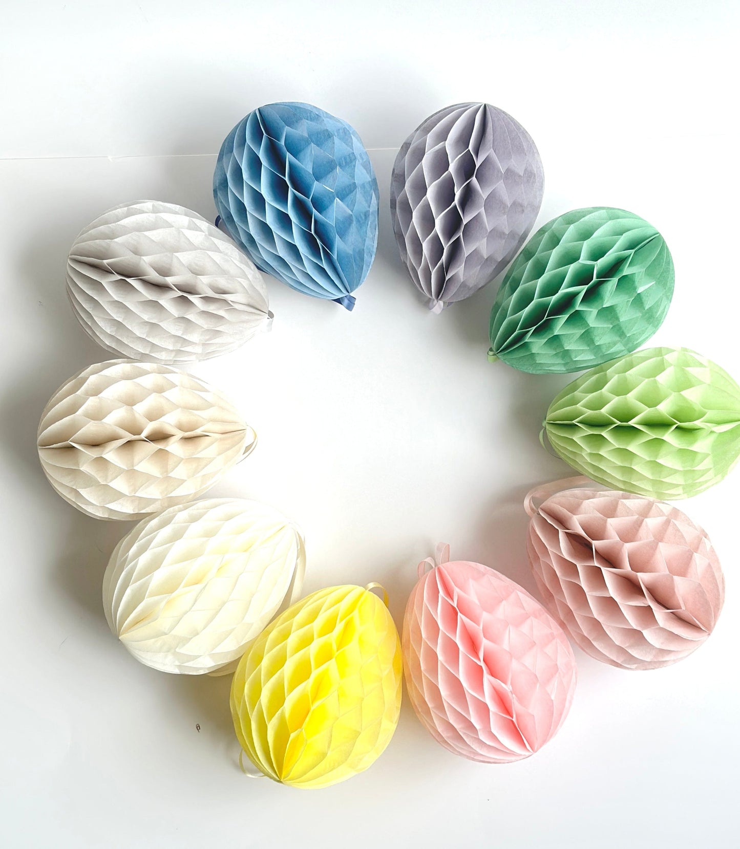 Party & Celebration Easter decorations, Easter eggs decorations  | paper Easter decorations | honeycomb paper eggs Decopompoms