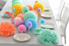 It's a party Paper pom pom and honeycomb balls party set | Mint, pink, lilac, peach Tissue paper pompoms - Decopompoms