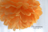 Apricot tissue paper pompom - Decopompoms