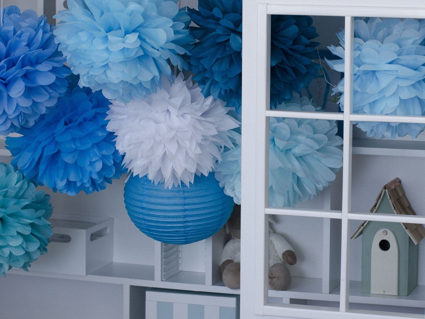 Pom - Baby Blue Tissue Paper Pom Pom