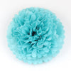 Carribean blue / Tifanny's blue tissue paper pom pom - Decopompoms