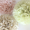 Celery tissue paper pom pom - Decopompoms