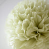 Celery tissue paper pom pom - Decopompoms