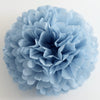 Dusty blue / antique blue tissue paper pom pom - Decopompoms