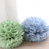 Dusty green / cedar green tissue paper pom pom - Decopompoms