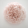 Dusty pink tissue paper pom pom - Decopompoms
