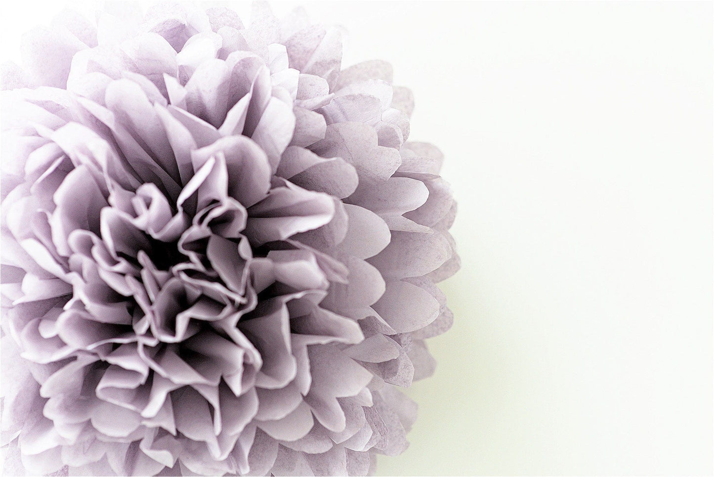 Dusty purple tissue paper pom pom - Decopompoms
