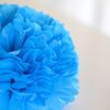 Fiesta blue tissue paper pom pom - Decopompoms