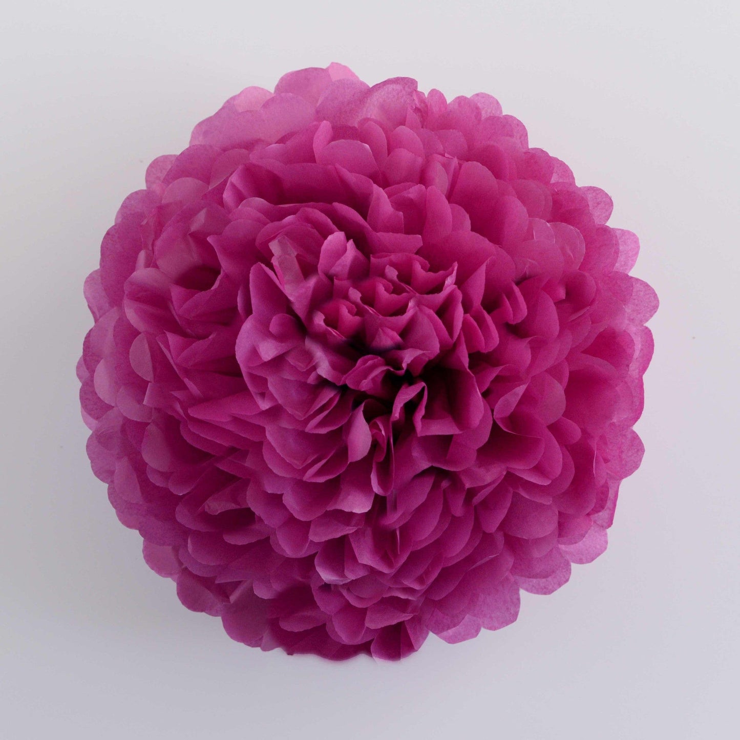 Fuchsia tissue paper pom pom - Decopompoms