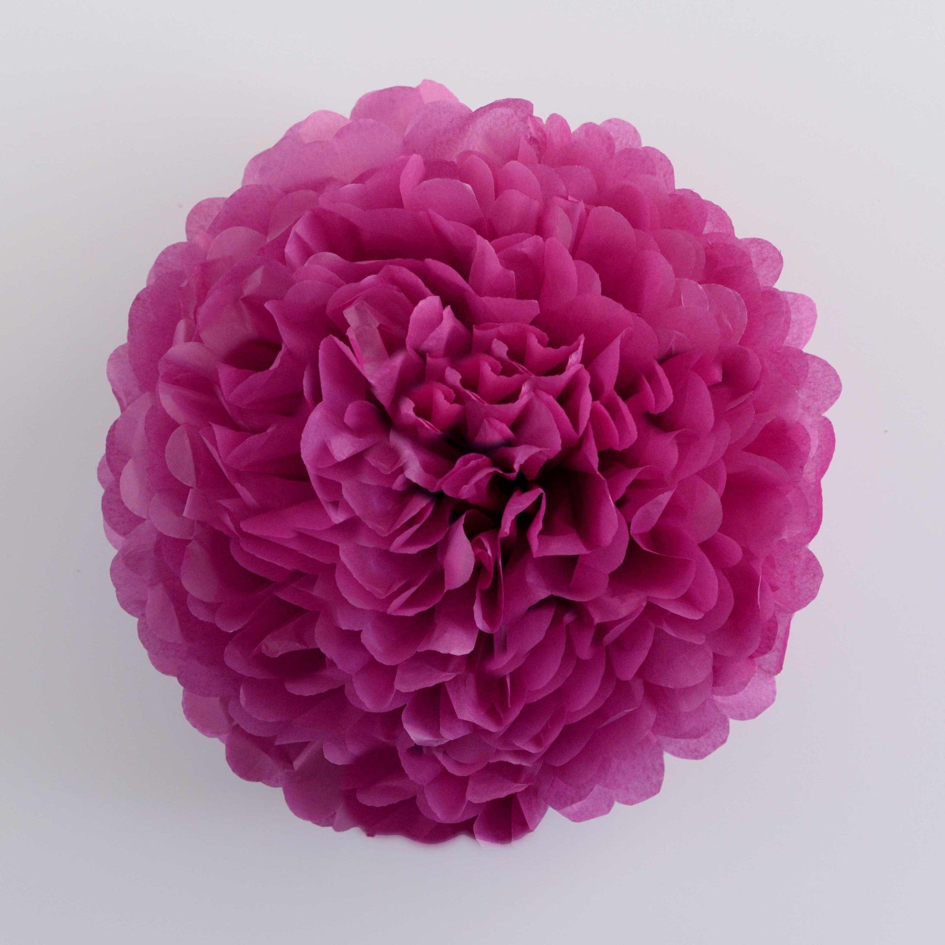 Fuchsia tissue paper pom pom - Decopompoms