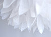 Gemstone Diamonds white tissue paper pom pom - Decopompoms