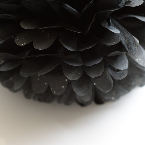 Black Sparkle Pom Poms by Creatology™