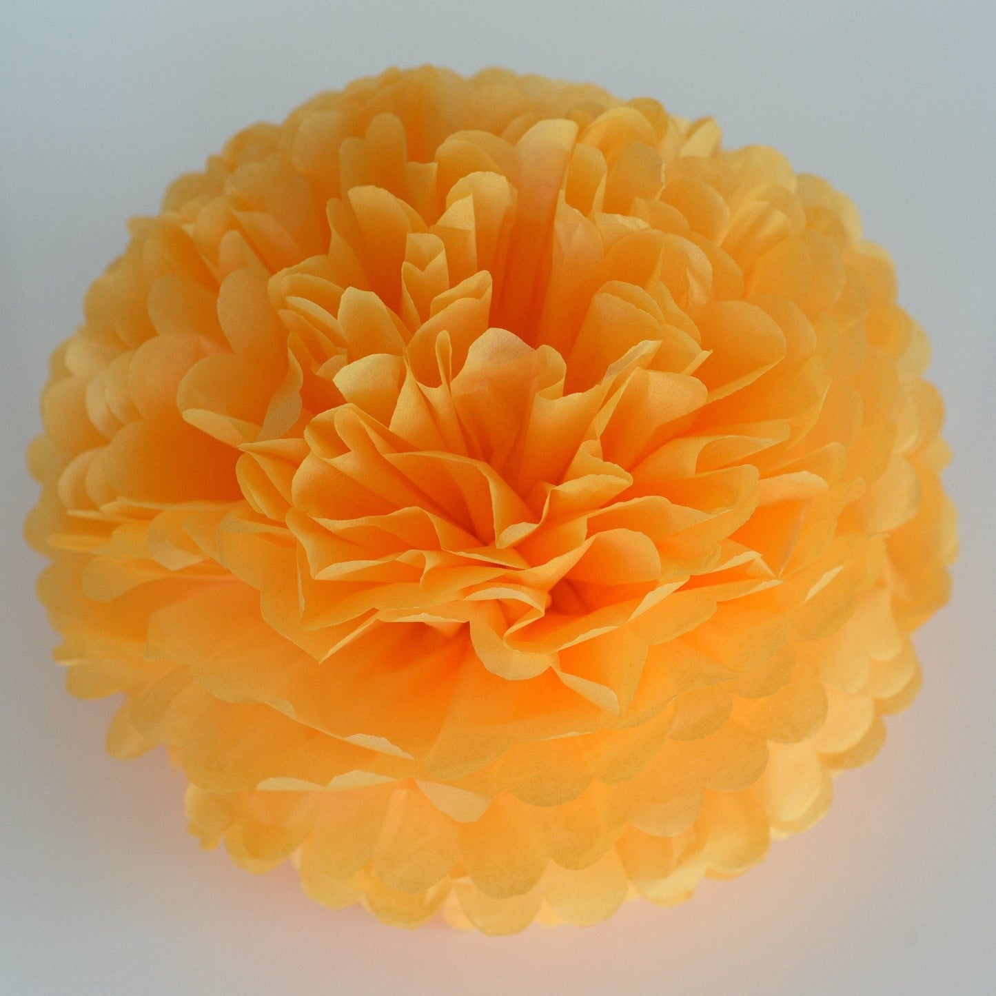 Golden rod tissue paper pompom - Decopompoms