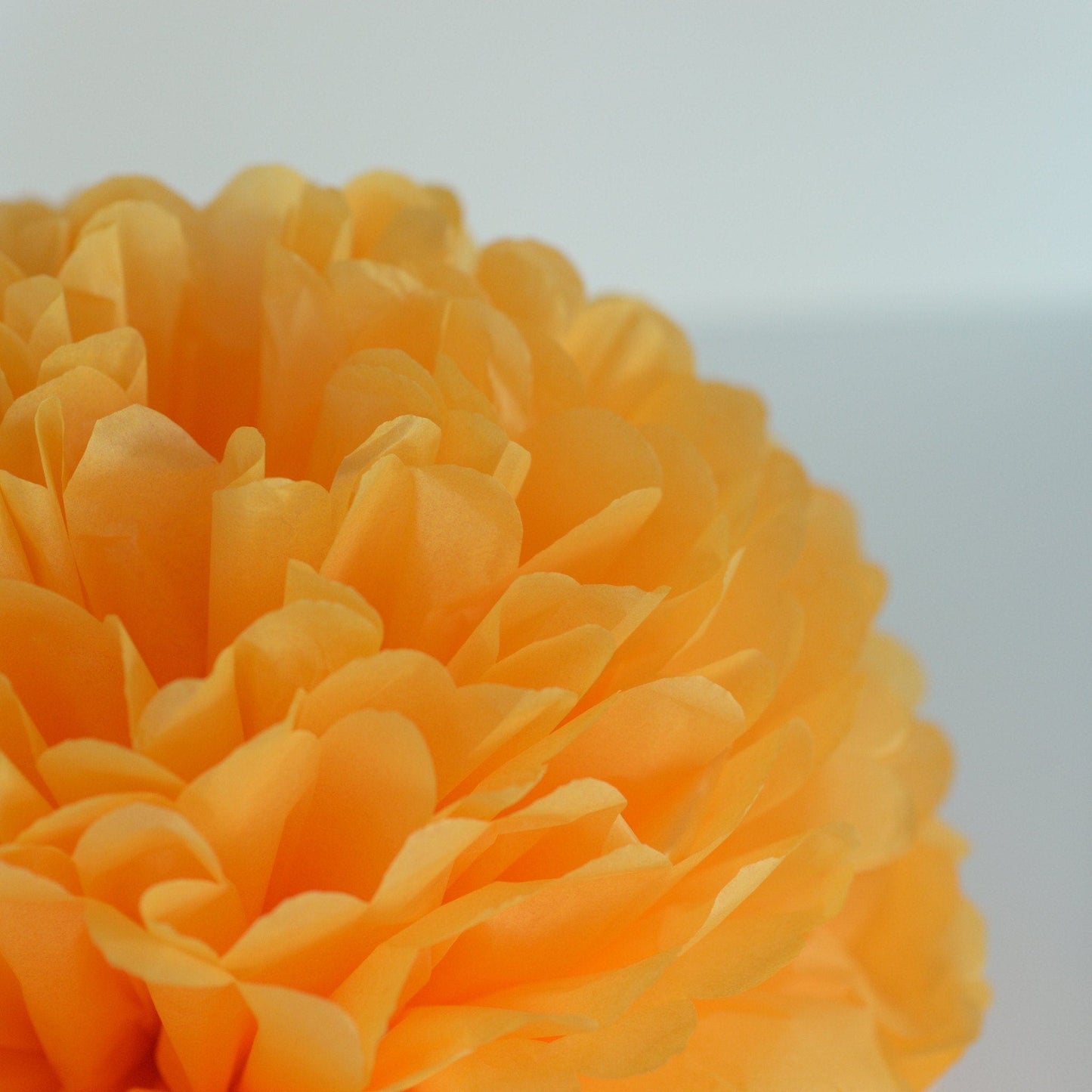 Golden rod tissue paper pompom - Decopompoms