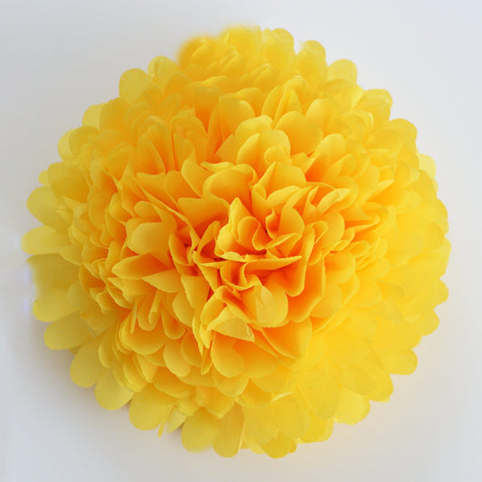 Large size buttercup tissue paper pom pom - Decopompoms
