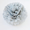 Large size cool grey tissue paper pom pom - Decopompoms