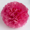 Large size island pink tissue paper pom pom - Decopompoms