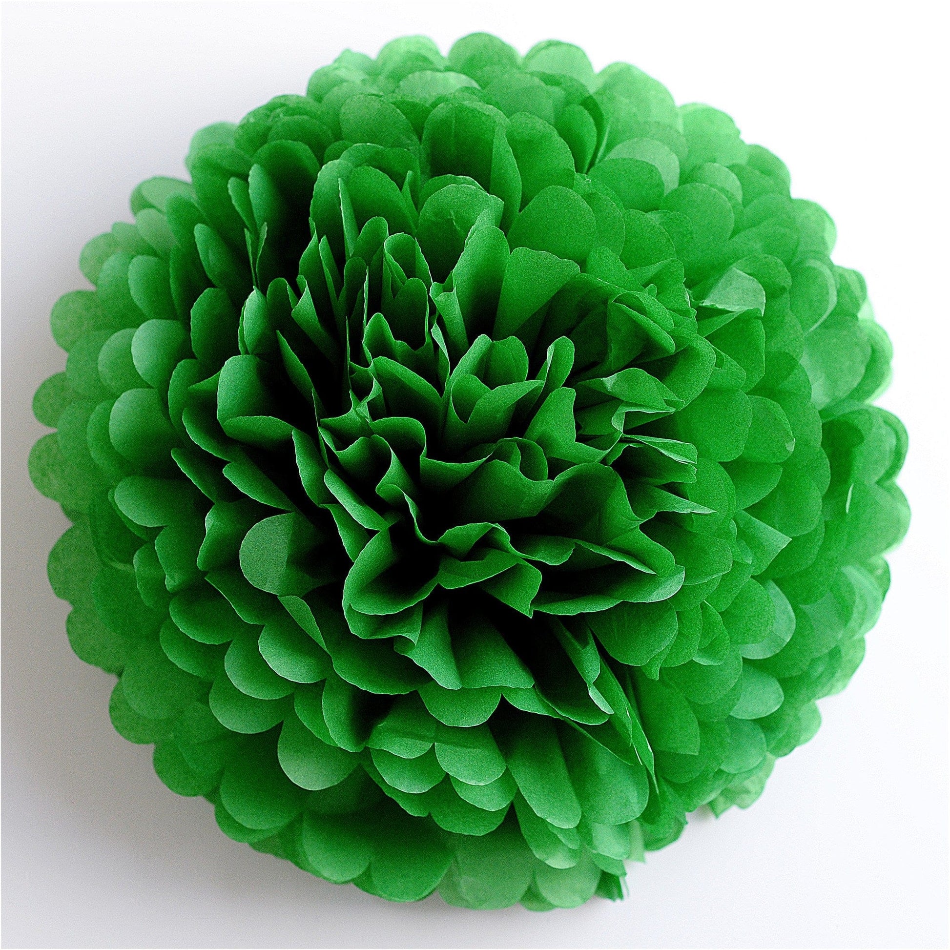 Large size Kelly green tissue paper pom pom - Decopompoms