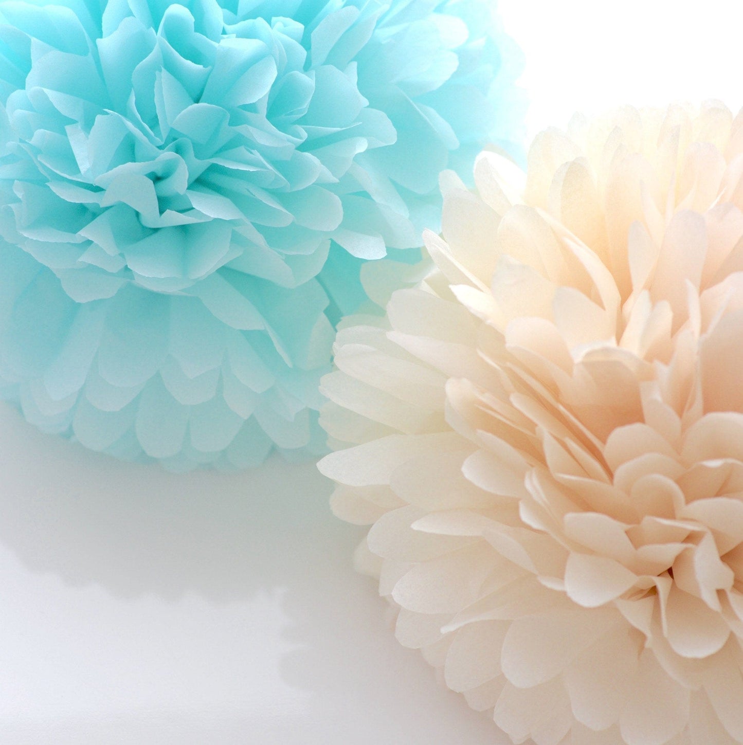 Pom - Light Blue Tissue Paper Pom Pom