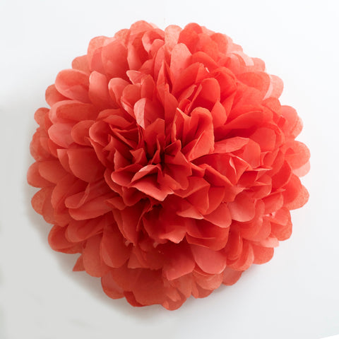 Large size sandstone tissue paper pom pom - Decopompoms