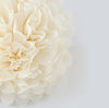 Large size vanilla tissue paper pom pom - Decopompoms