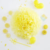 Light yellow tissue paper pom pom - Decopompoms