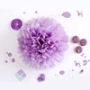 Lilac tissue paper pom pom - Decopompoms