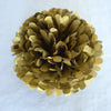 Metallic gold paper pom pom - Decopompoms