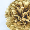 Metallic gold paper pom pom - Decopompoms