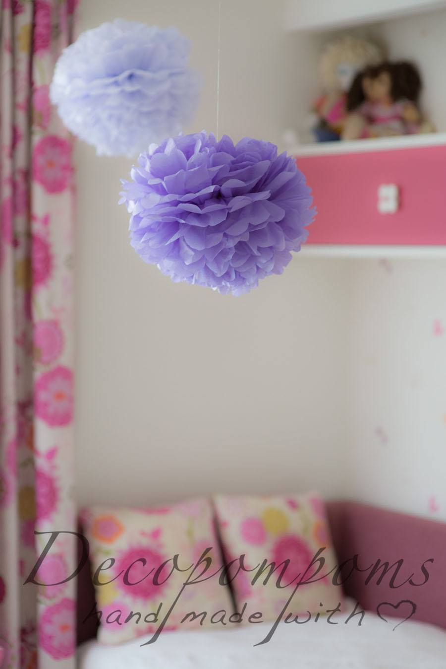 Mist tissue paper pom pom - Decopompoms