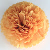 Mustard tissue paper pom pom - Decopompoms