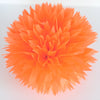 Orange tissue paper pom pom - Decopompoms