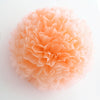 Peach tissue paper pom pom - Decopompoms