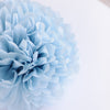 Powder blue tissue paper pom pom - Decopompoms
