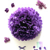 Purple tissue paper pom pom - Decopompoms
