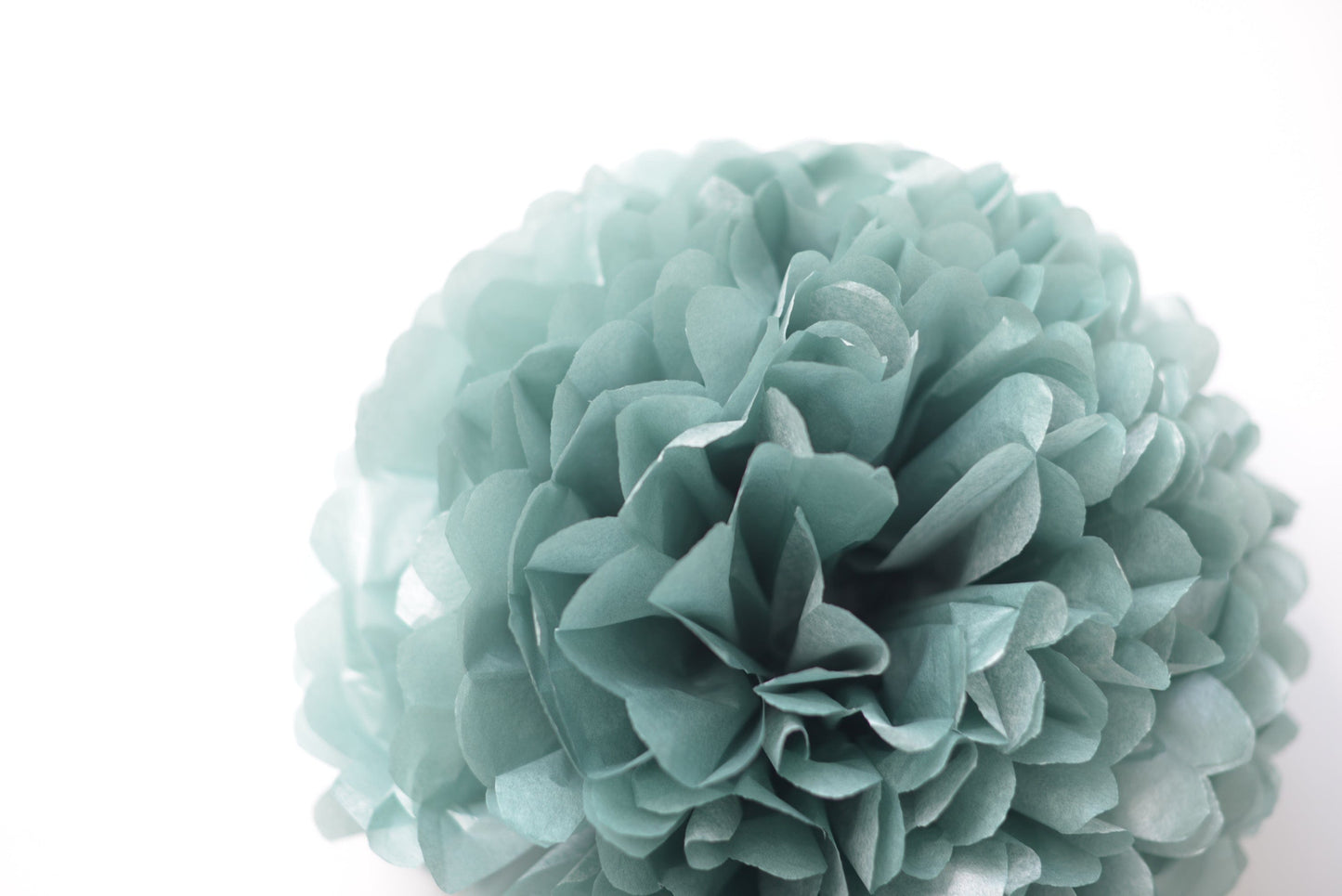 pom Shimmery patina tissue paper pom pom decopompoms