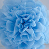 Sky blue tissue paper pom pom - Decopompoms