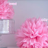 Purple and pink mixed size pom poms party set - Decopompoms