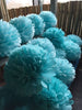 24 mixed size paper pom poms value set - custom colors - Decopompoms