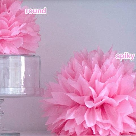 30 mixed size paper pom poms set - custom colours - 3 sizes - Decopompoms