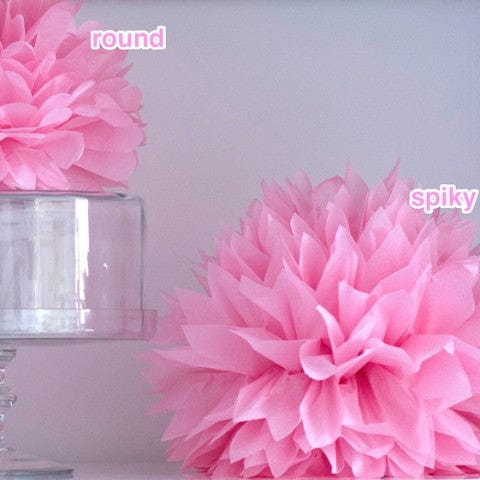 Set of 110 extra large and large size custom color pom poms - Decopompoms