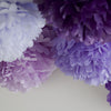 Set of 12 mixed size custom colors paper pom poms - Decopompoms