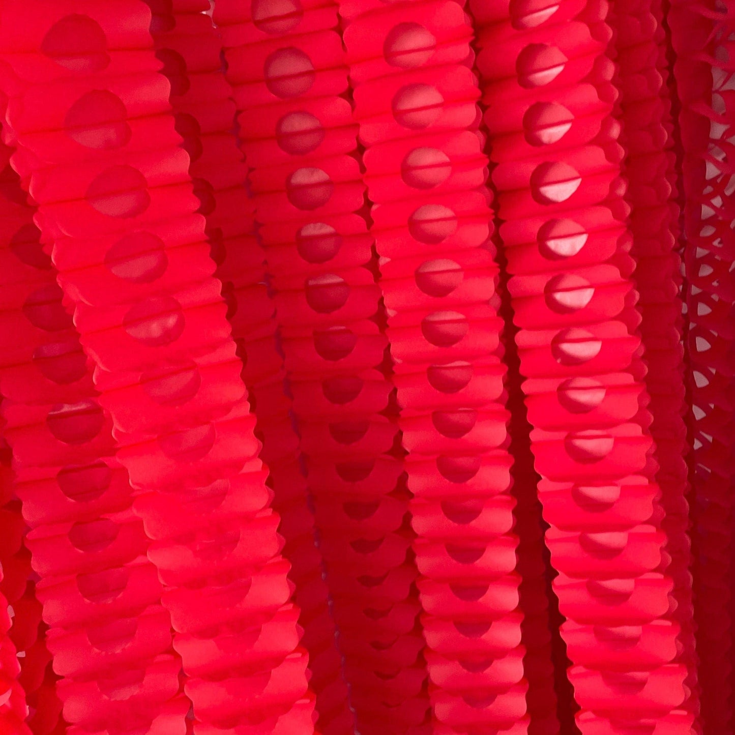 Red Classic Paper Garlands - 360cm - set of 3 - ladybug party theme - photo props - backdrop - Decopompoms