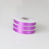 Plum double sided satin ribbon 6mm/12mm/full roll - 25m - Decopompoms