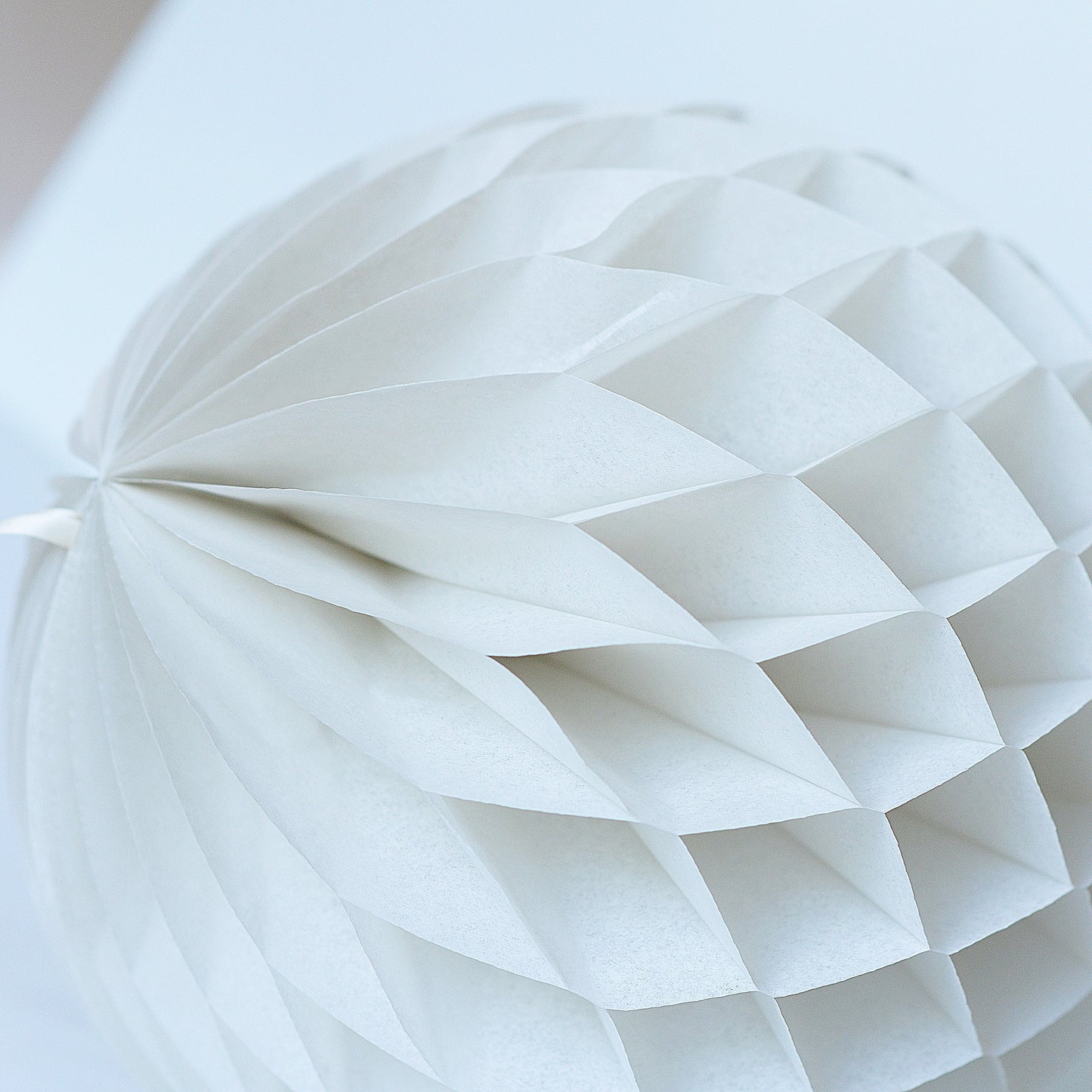 Almond milk paper honeycomb - hanging party decorations - Decopompoms