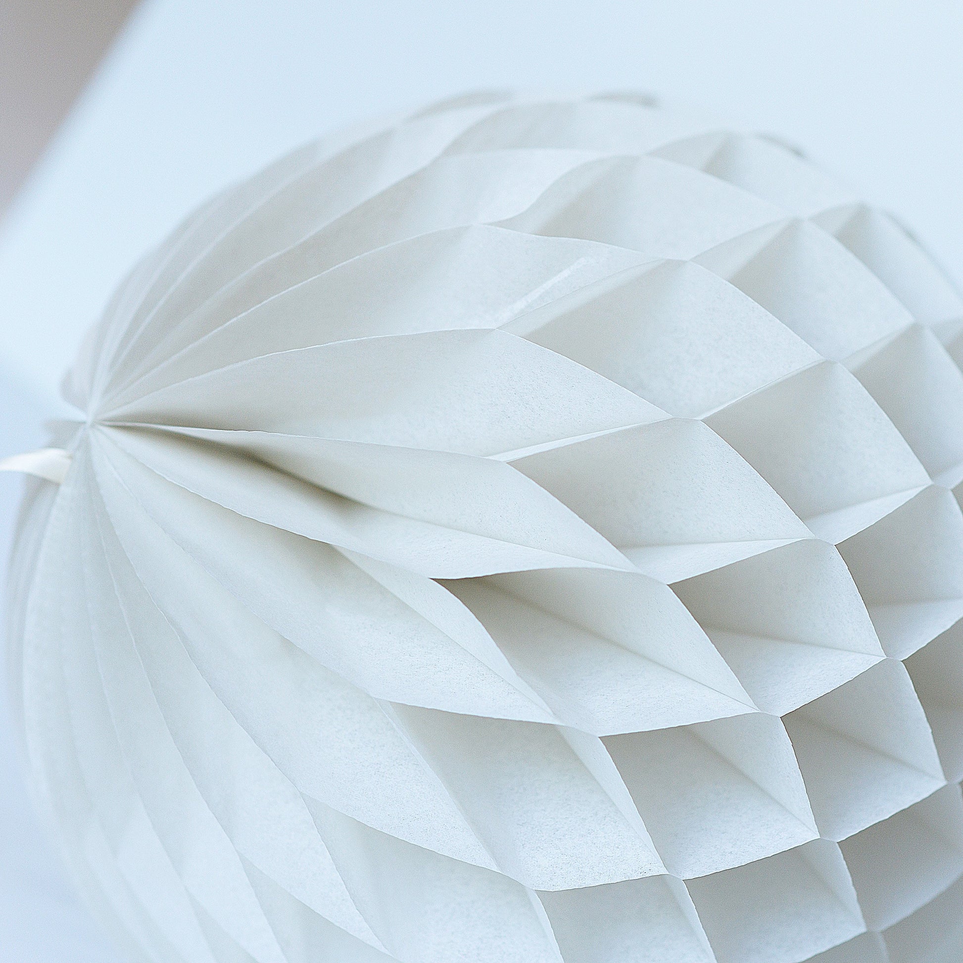 Almond milk paper honeycomb - hanging party decorations - Decopompoms