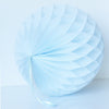 Breeze blue paper honeycomb - hanging party decorations - Decopompoms