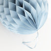 Dusty blue / vintage blue tissue paper honeycomb - hanging party decorations - Decopompoms